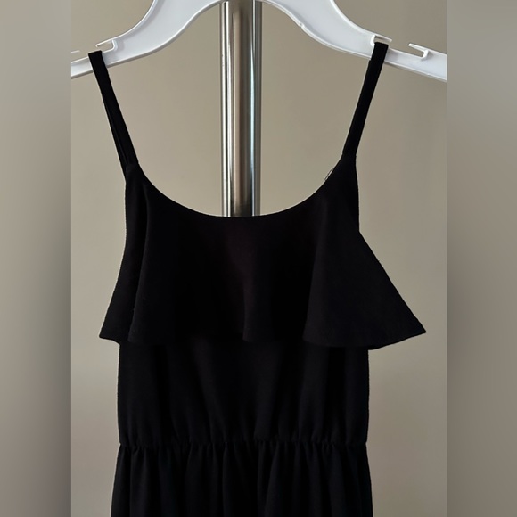 The Children’s Place Girls Fit & Flare Black Summer Ruffle Flounce Hi-Low Dress - Picture 3 of 16